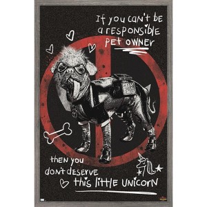Trends International Marvel Deadpool & Wolverine - Little Unicorn Framed Wall Poster Prints - 1 of 4