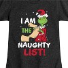 Girls' - Dr. Seuss - The Grinch I Am The Naughty List Fitted Short Sleeve Graphic T-Shirt - 2 of 4