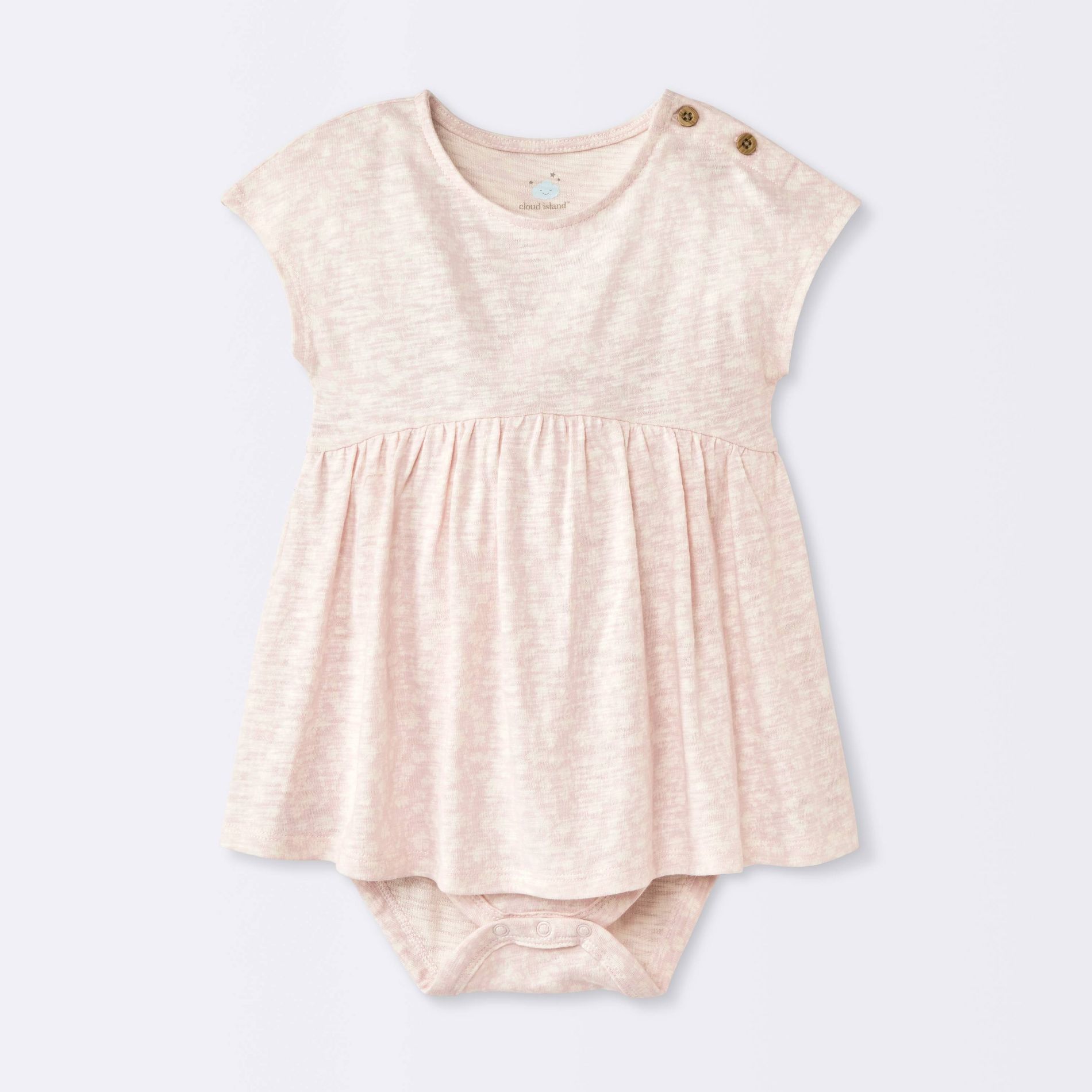 Baby Girls' Floral Modal Jersey Romper - Cloud Island™ Pink