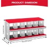 Chicken Nesting Boxes, Two-Tier Metal Chicken Egg Laying Box,Large Vented Holes for Egg Collection - 3 of 4