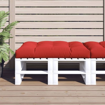 vidaXL Pallet Cushion Red 100% polyester 47.2"x31.5"x4.7
