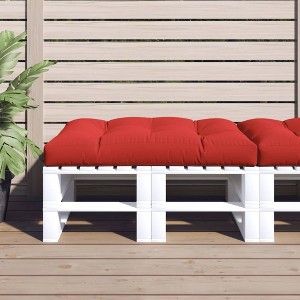 vidaXL Pallet Cushion Red 100% polyester 47.2"x31.5"x4.7 - 1 of 4
