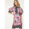 Slickblue Women's Pink Midi Dress with Polka Dot Print, Fun and Playful, All-Day Comfort, Size S-L - 4 of 4