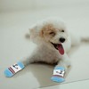 Unique Bargains Dog Cats Non-Slip Socks Paw Protection and Traction Blue White 4 Pcs - 4 of 4