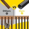 26 in. H x 3/4 in. W Hollow Round Aluminum Deck Balusters for Railing Fencing with Conectors, Stair Railing Kit - 4 of 4