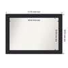 Amanti Art Oliver Non-Beveled Wood Framed Bathroom Vanity Wall Mirror - 3 of 4
