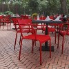 Flash Furniture Nash Commercial Grade Steel Indoor-Outdoor Stackable Chair with 2 Slats and Arms - 2 of 4