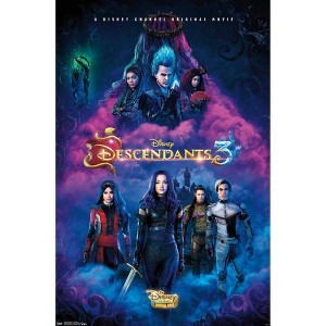 Trends International 34" x 22" Disney Descendants 3: One Sheet Premium Poster: Wall Art, Digital Print, Unframed - 1 of 3