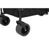 XINGHANZHENXUAN Folding Utility Garden Cart with Big Wheels, Beach Wagon with Big All-Terrain Beach Wheels, Drink Holders - 2 of 4
