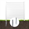 Lirago Horizontal Stripe Vinyl Privacy Fence Panel 48 x 48 in. White - 4 of 4