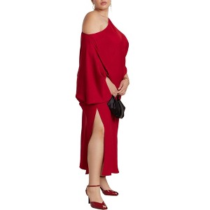 ELOQUII Exaggerated Sleeve Draped Maxi Dress - 1 of 3