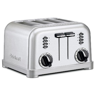 Cuisinart Cpt-340p1 4 Slice Toast & Bagels Compact Toaster Stainless  Steel/black- Certified Refurbished : Target