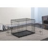 Go Pet Club 2 Door Foldable Metal Dog Crate 19" to 54" Long MLD-19 - 2 of 2