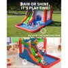 5-in-1 Inflatable Bounce House with Slide, Climbing Wall & Ball Pit - Indoor/Outdoor Bouncy Castle with Blower, Perfect Christmas Gift for Kids - 4 of 4