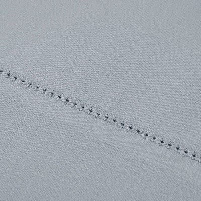 Gray Queen Egyptian Cotton Deep Pocket Sheet Set with Hemstitch