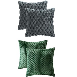 REGALWOVEN 4 Pcs Soft Cozy Throw Pillow Covers for Home Decor 16" x 16" - 1 of 4