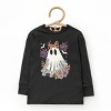 Coquette Ghost Roses - Toddler Long Sleeve Graphic Tee and Youth Long Sleeve Graphic T-Shirt - 2 of 3