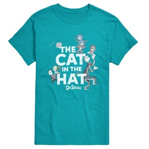 Men's - Dr. Seuss - Cat In Hat Tonal Short Sleeve Graphic T-Shirt - 1 of 4