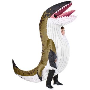Rubies Kids'  Jurassic World Rebirth Mosasaurus Inflatable Costume- One Size Fits Most - 1 of 4