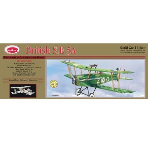 Guillow's British SE 5-A Laser Cut Model Kit, Small - 1 of 3