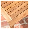 Perla 6pc Acacia Wood Patio Chat Set: Sectional Sofa, Coffee Table, Weather-Resistant - Christopher Knight Home - 4 of 4
