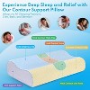 4-Layer Pillow for Neck Relief - Adjustable Memory Foam Pillow for Sleeping Time, Ergonomically Designed Pillow for Back & Side Sleepers, Queen Size - image 3 of 4