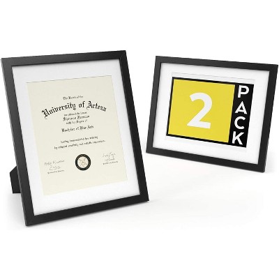 Arteza Premium Glass Picture Frame, Black, 11"x14" - 2 Pack (ARTZ-8741)