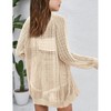 Girls Summer Caridigan Lightweight Open Front Cardigan Gilrs Crochet Sweater Cardigan Girls 2025 Beach Cover Ups - 4 of 4