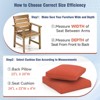 Buenhomino Outdoor Patio Chair Cushions Set, Olefin Fabric Weather-Resistant Outdoor Cushion with zipper - 4 of 4