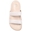 Journee Collection Womens Stellina Slide Flat Sandals Off White 8 - 4 of 4