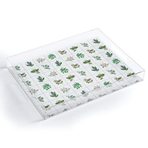 Evanjelina & Co Botanical Collection Pattern 1 Acrylic Tray - Deny ...