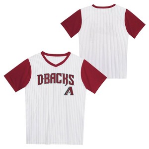MLB Arizona Diamondbacks Boys' Pinstripe Pullover Jersey - 1 of 3