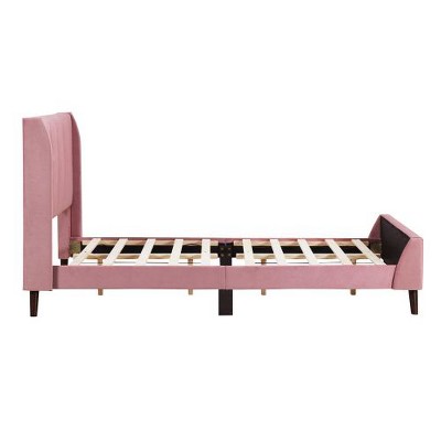 Velvet Upholstered Twin-Size Platform Bed for Comfort and Style