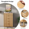 Zstar 5 Drawer Dresser with Wide Drawers, for Living Room, Closet, Hallway,Entryway - 3 of 4