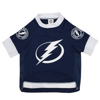 Pets First NHL Tampa Bay Lightning Mesh Jersey for Dogs and Cats - Licensed  