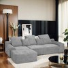 111.2'' Chenille Modular L-Shaped Sectional Sofa with Adjustable Layout, Ergonomic Armrest, No Assembly, for Living Room/Bedroom - 2 of 4
