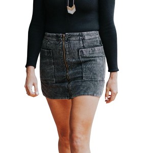 Women's Mini but Mighty Corduroy Skirt - SHE + SKY - 1 of 3