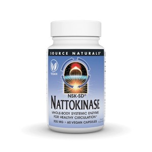 Nattokinase, NSK-SD 200 mg by Source Naturals, Inc.  -  60 VegCap - 1 of 3