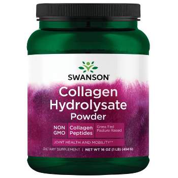 Swanson Collagen Hydrolysate Powder - Collagen Peptides 16 oz Pwdr