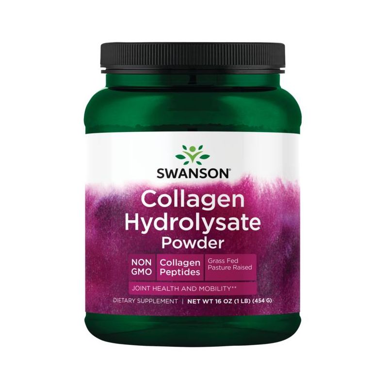 Swanson Collagen Hydrolysate Powder - Collagen Peptides 16 oz Pwdr, 1 of 3