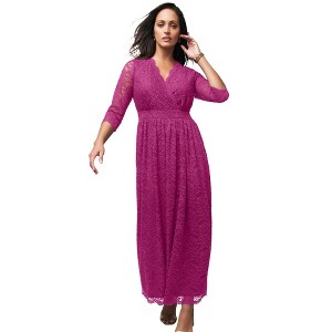 Jessica London Stretch Lace Maxi Dress - 1 of 4