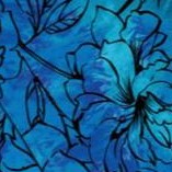 deep turquoise tie dye floral
