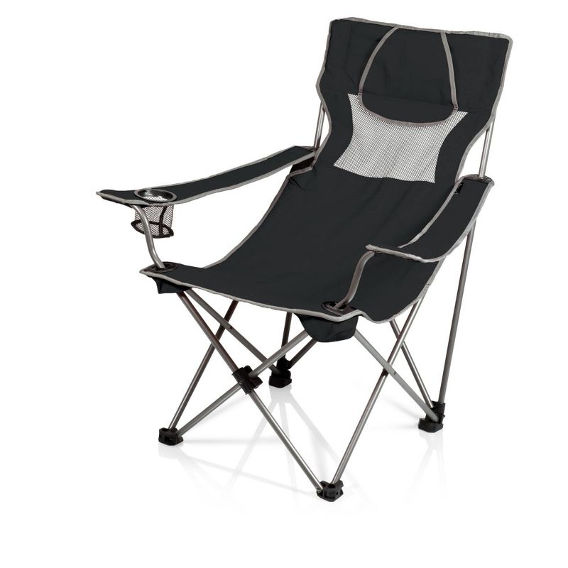 Picnic Time Campsite Camp Chair - Black, 1 of 9