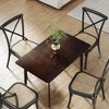 47.2" Rectangle Dining Table for 4, Mid-Century Kitchen Table with Rubber Wood Legs for Dining Room - 3 of 4