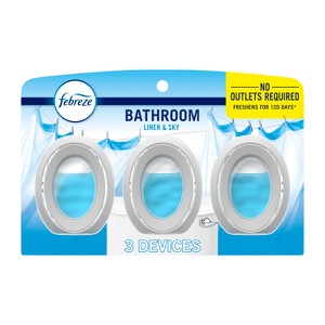 Febreze Bathroom Air Freshener - Linen & Sky - 1.25 fl oz/3pk - 1 of 4