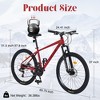 YONWAY 26 Inch Mountain Bike, 24 Speed Mountain Bike Steel Frame Adult Bicycle with Suspension Fork, Dual Disc Brake for Womens Mens - 2 of 4