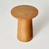 Wooden Round Pedestal Accent Side Table - Hearth & Hand™ with Magnolia - 3 of 4