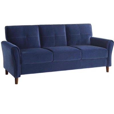 NicBex 80 Inch Velvet Tufted 3-Seater Sofa Couch with 5 Solid Wood Frame for Living Room,Office,Apartment