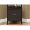 Bookshelf, Bookcase, Etagere, Corner, Ladder, 69"h, Office, Bedroom, Brown Laminate, Contemporary, Modern - 3 of 4
