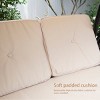Barton 3-Person Outdoor Patio Swing Chair Canopy Shade Removable Cushion, Beige - 4 of 4